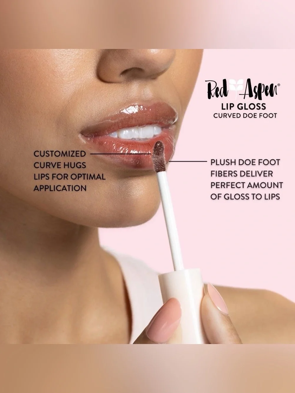 Red Aspen Fuchsia Lip Gloss - Vibrant Pink Shine